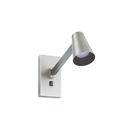 Dweled Grisham 8in LED Reading Light 3000K in Brushed Nickel BL-252